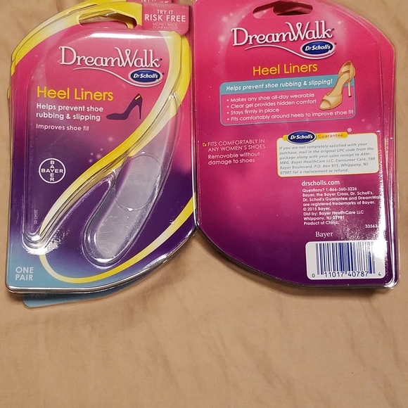 NWT! TWO (2) Sets/Pairs of Dr. Scholl's DreamWalk Gel Heel Liners! - Picture 9 of 14